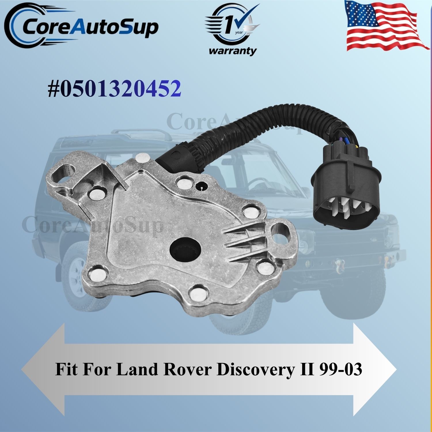 For Land Rover Discovery II 99-03 0501320452 New Neutral Safety Position Switch