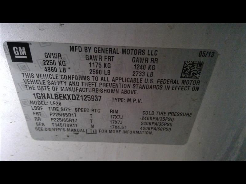 Automatic Transmission FWD 2.4L Fits 13 EQUINOX 348753