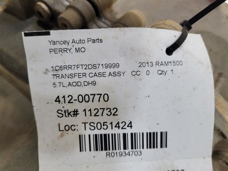 2012- 2015 Dodge 1500 Pickup Transfer Case 3.6L Model BW44-45 68068483AE