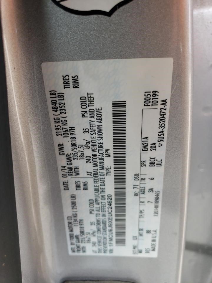 2013 – 2014 FORD ESCAPE Automatic Transmission 2.0L 4WD