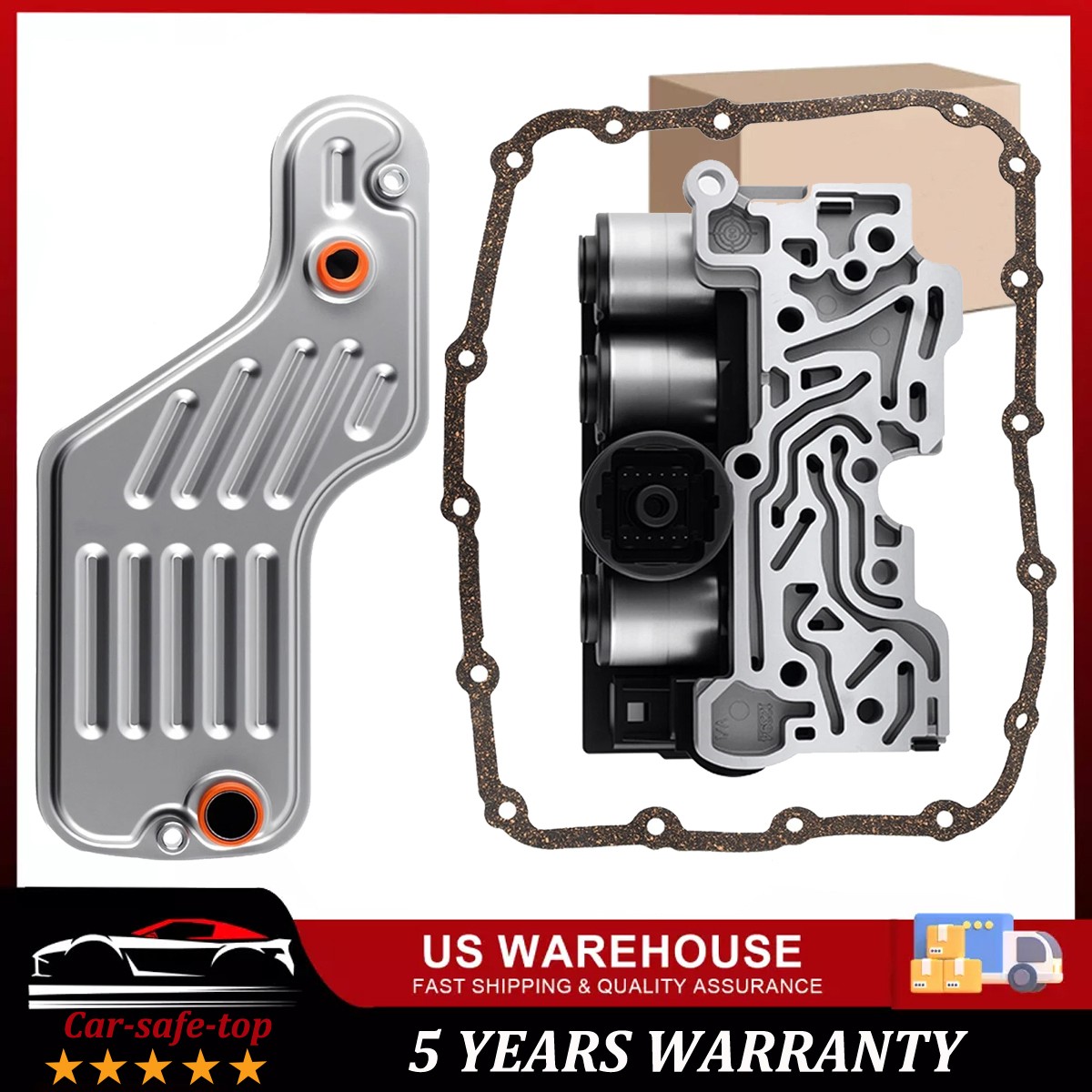 5R55S 5R55W Transmission Shift Solenoid & Filter Kit For Ford Explorer 4.0/4.6L…