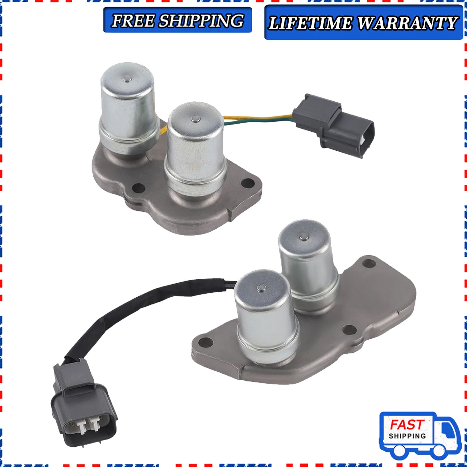 1Set Transmission Shift Control & Lock Up Solenoids 28200-PX4-014, 28300-PX4-003