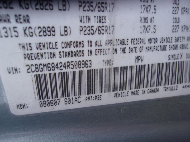 Automatic Transmission FWD Fits 04 PACIFICA 344466