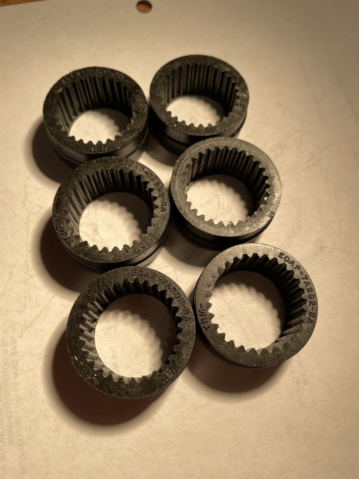 T5 Transmission Ford Output Shaft Damper Rubber EOAP-7A292-BA LOT of 6 Used