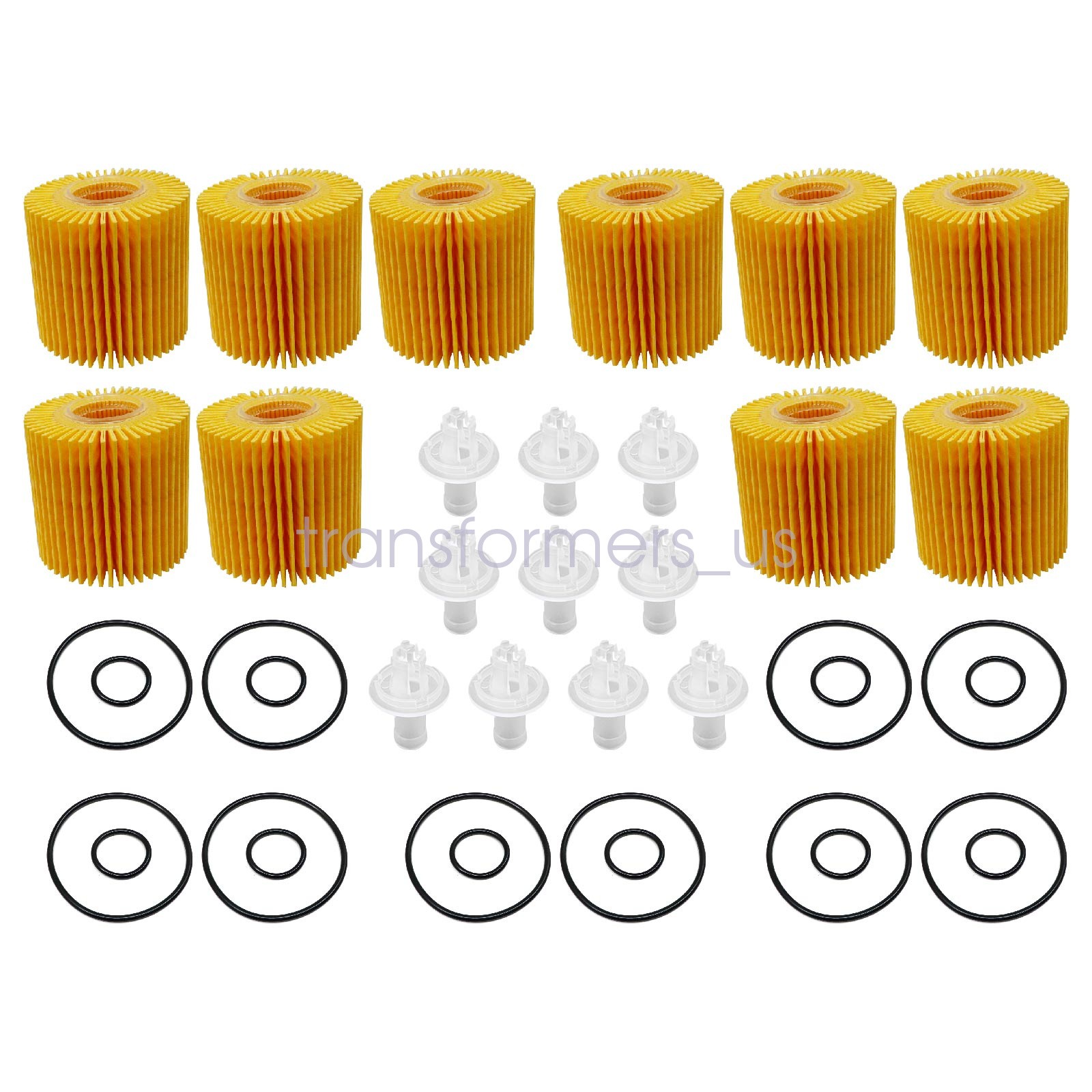 10set Engine Oil Filter for Toyota Camry Sienna Highlander RAV4 2.5L 2.7L 3.5L