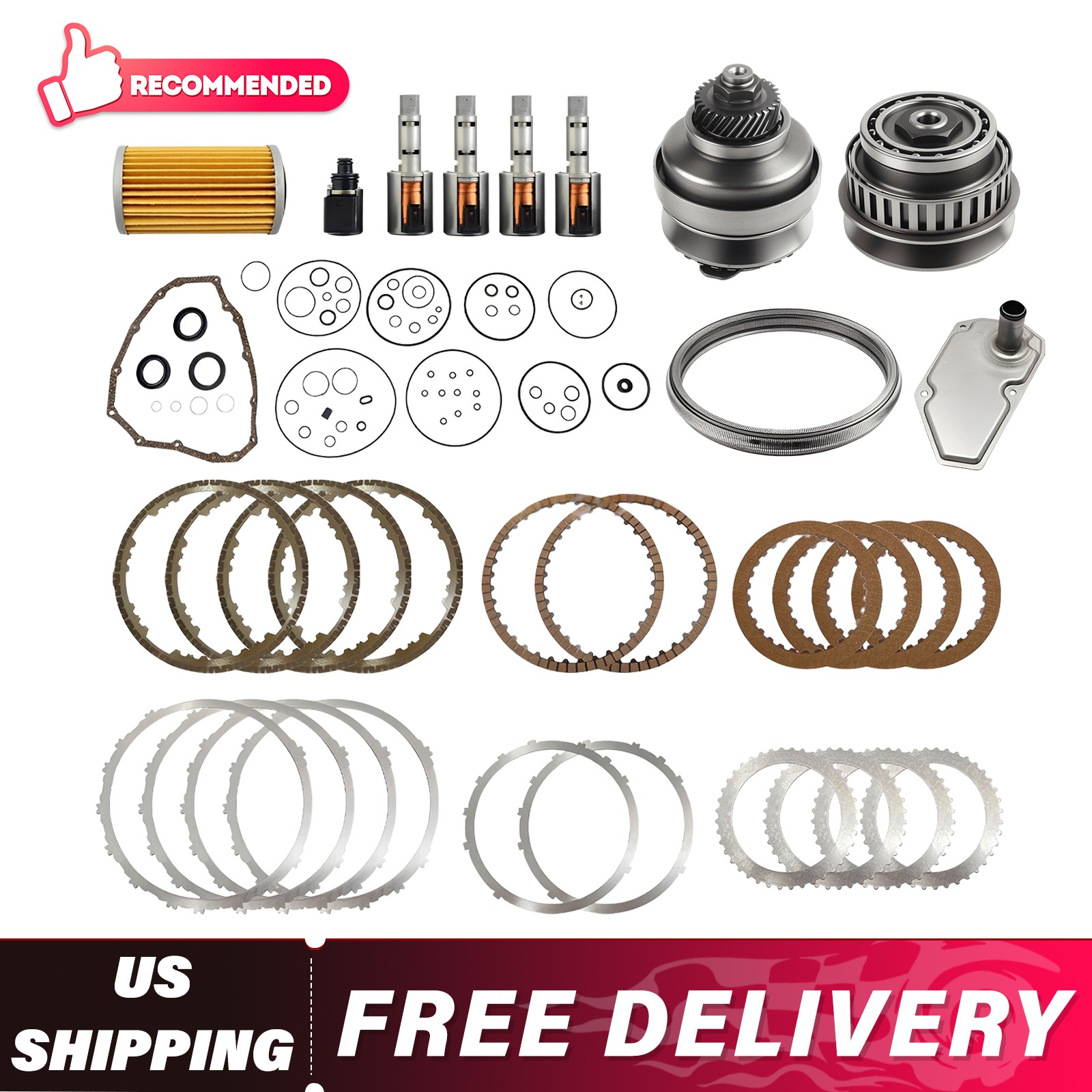 CVT Transmission Master Rebuild Kit & TRANS PULLEY SET 29T w/Belt JF015E RE0F11A