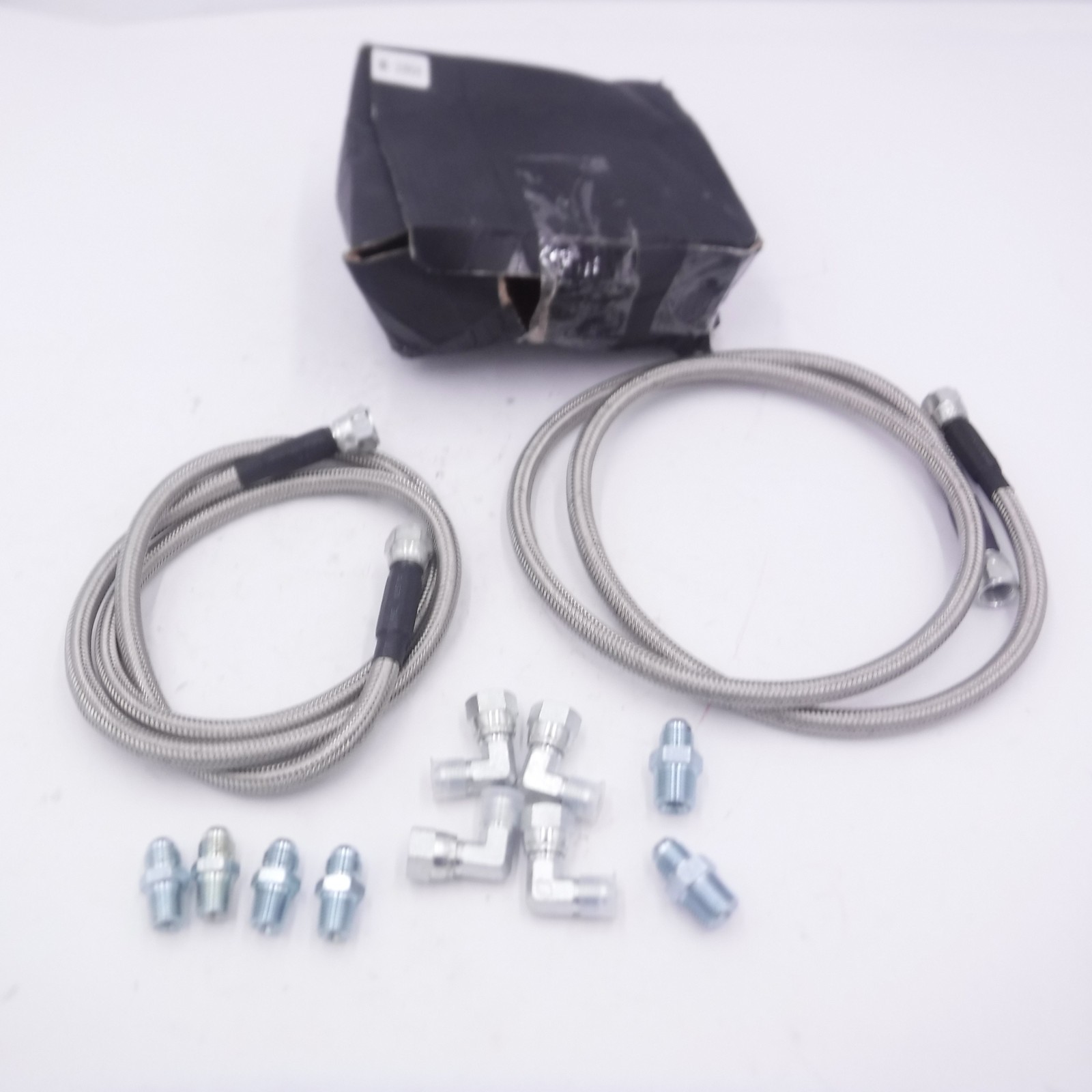 52″ Braided Transmission Fluid Oil Cooler Hose Line Kit for TH350TH400