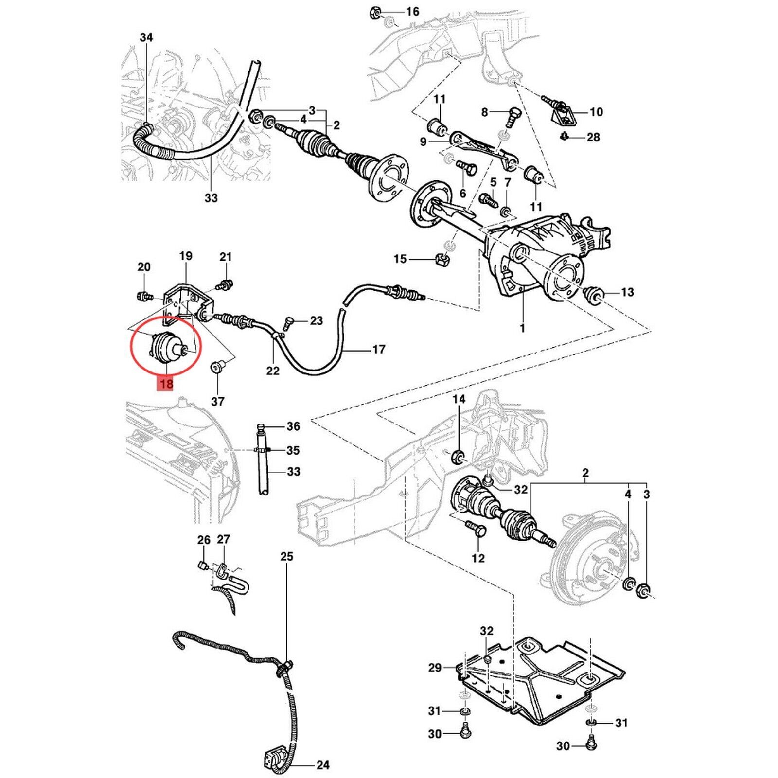 Front 4WD Actuator Vacuum Accessory For GMC For Chevrolet S10 PICKUP 1983-2004