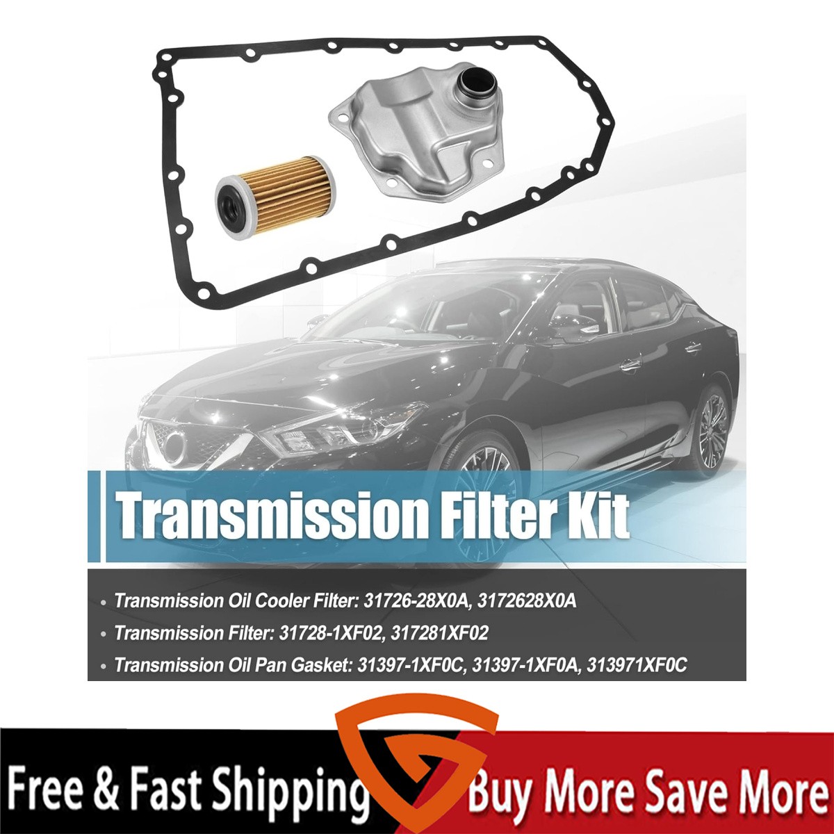 Transmission Oil Filter kit For Nissan Juke NV200 Rogue Sentra 31726-28X0A US