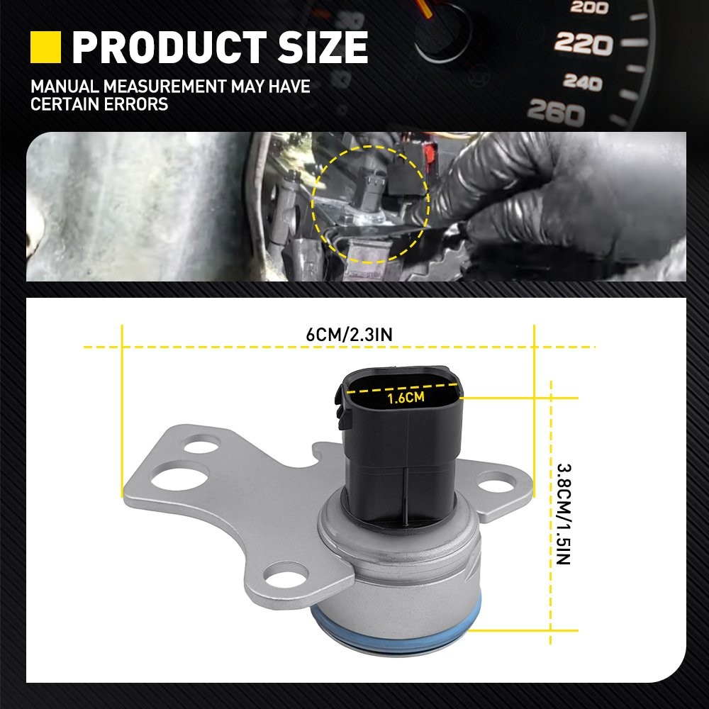 1PCS For Chrysler Town & Country 2008+ 62TE Trans Pressure Sensor 5078708AA 3Pin