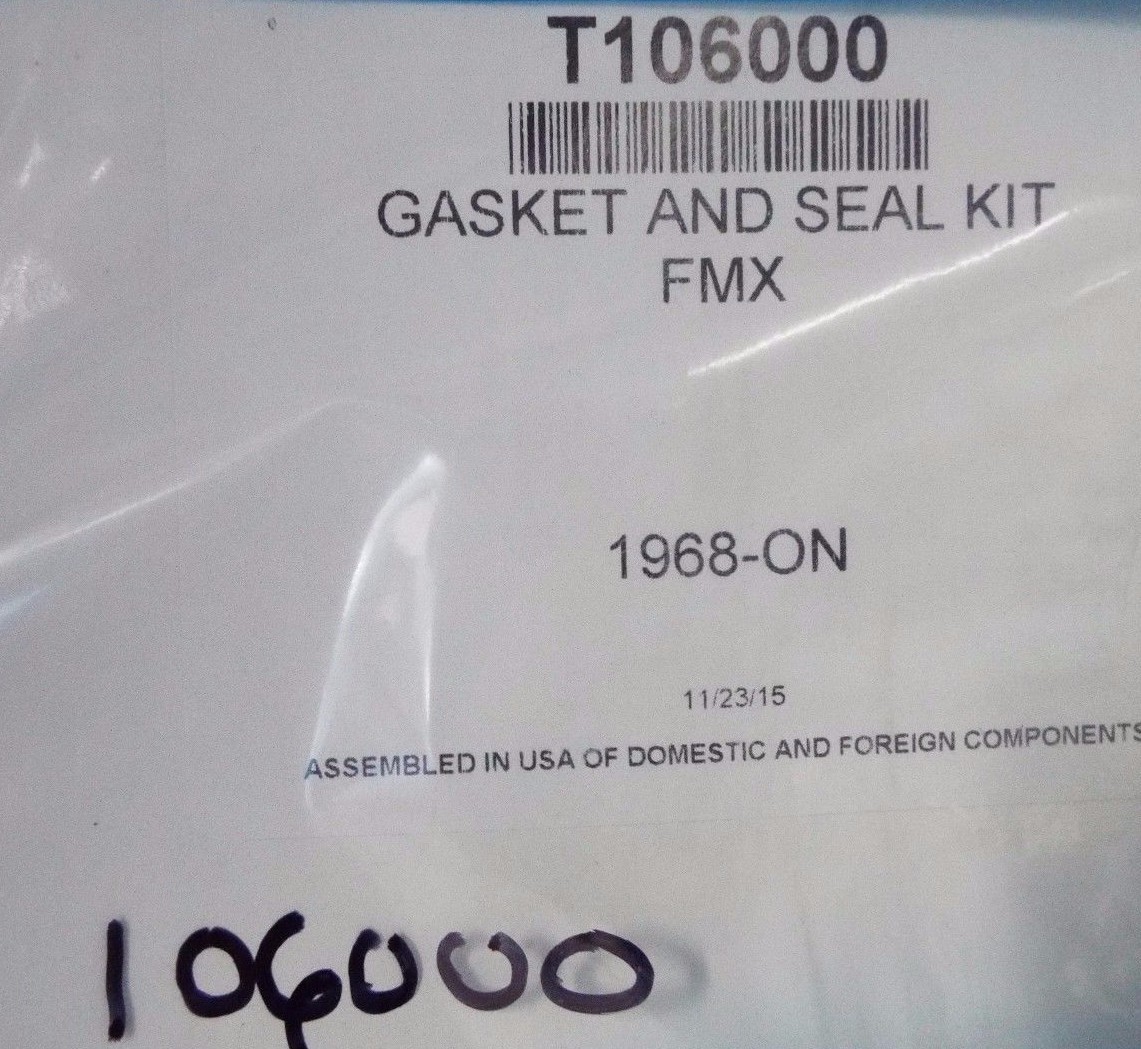 . ford fmx automatic transmission gasket set paper and rubber