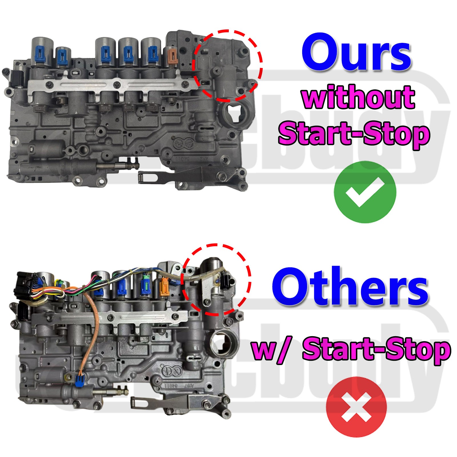 AC60E AC60F Transmission Valve Body For 2015-2025 Toyota Tacoma w/o Start-Stop