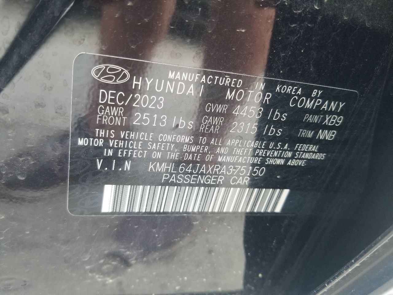 Automatic Transmission 8 Speed Naturally Aspirated FWD 2.5L 2024 HYUNDAI SONATA