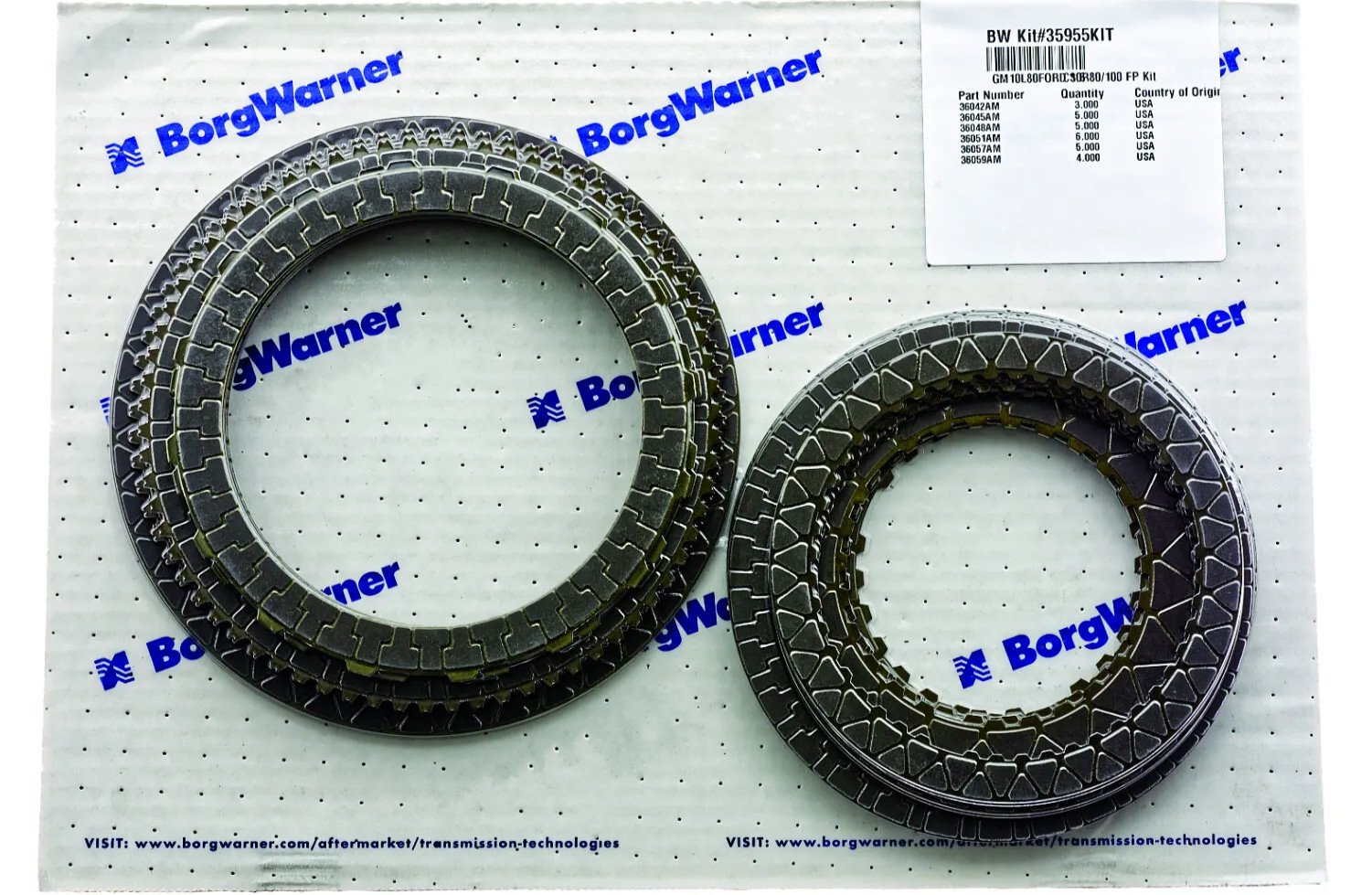 Transmission Rebuild Kit Friction Clutch Set 10R80 10R100 10L80 BW 2017-ON