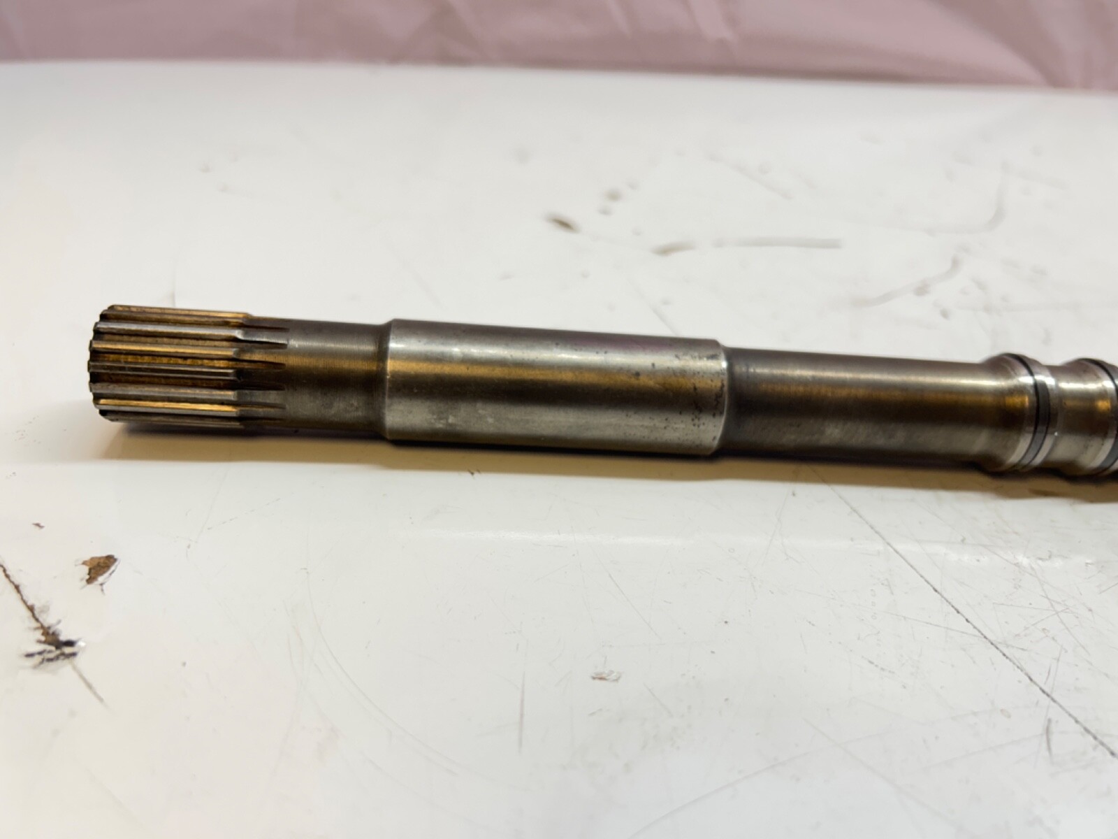 GM POWERGLIDE AUTOMATIC TRANSMISSION INPUT SHAFT 17-19 SPLINE 12 7/8 LONG CHEVY