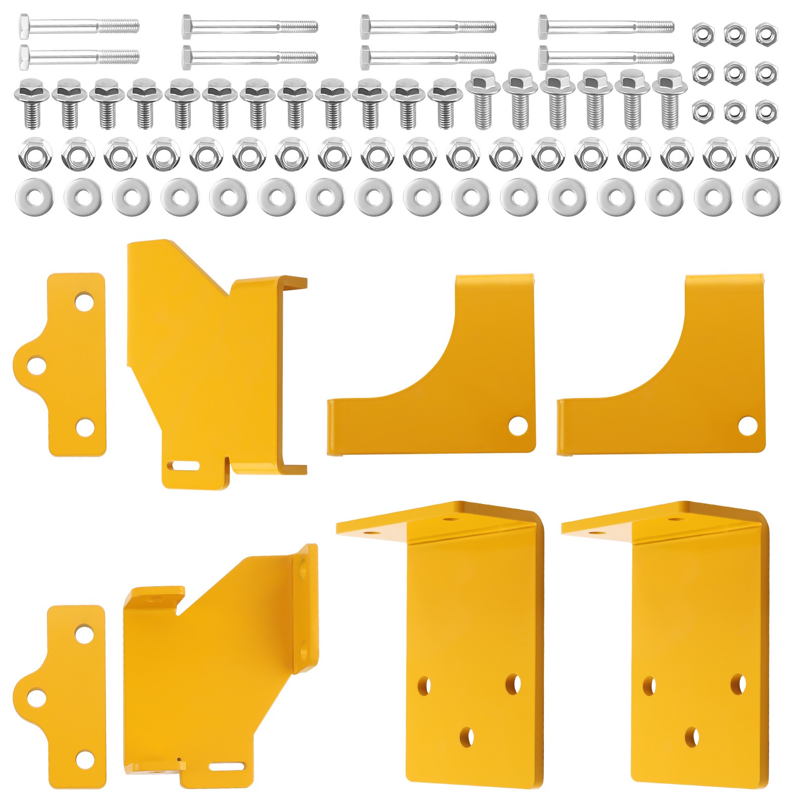 1 Pair Universal 45 Deg Fixed Side Mount Steel Brackets For Sparco Bucket Seat