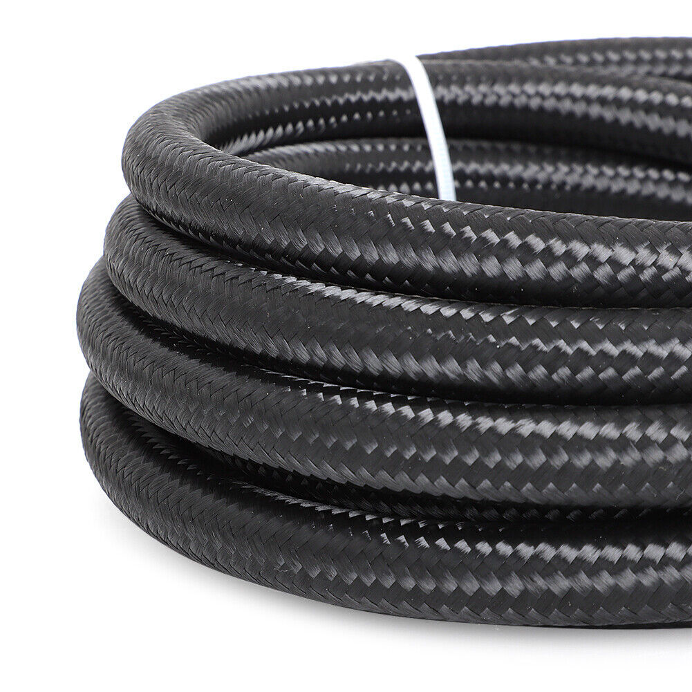 Automatic Transmission Cooler Line Kit Fit GM 4L80E 6AN Nylon Steel Braided Line