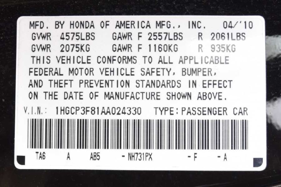 Automatic Transmission Coupe 3.5L 112,000 miles Fits 10 ACCORD 972425