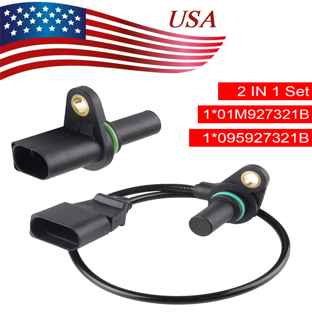 Set 2 Trans Output-Input Vehicle Speed Sensor Fit For Golf Jetta Beetle