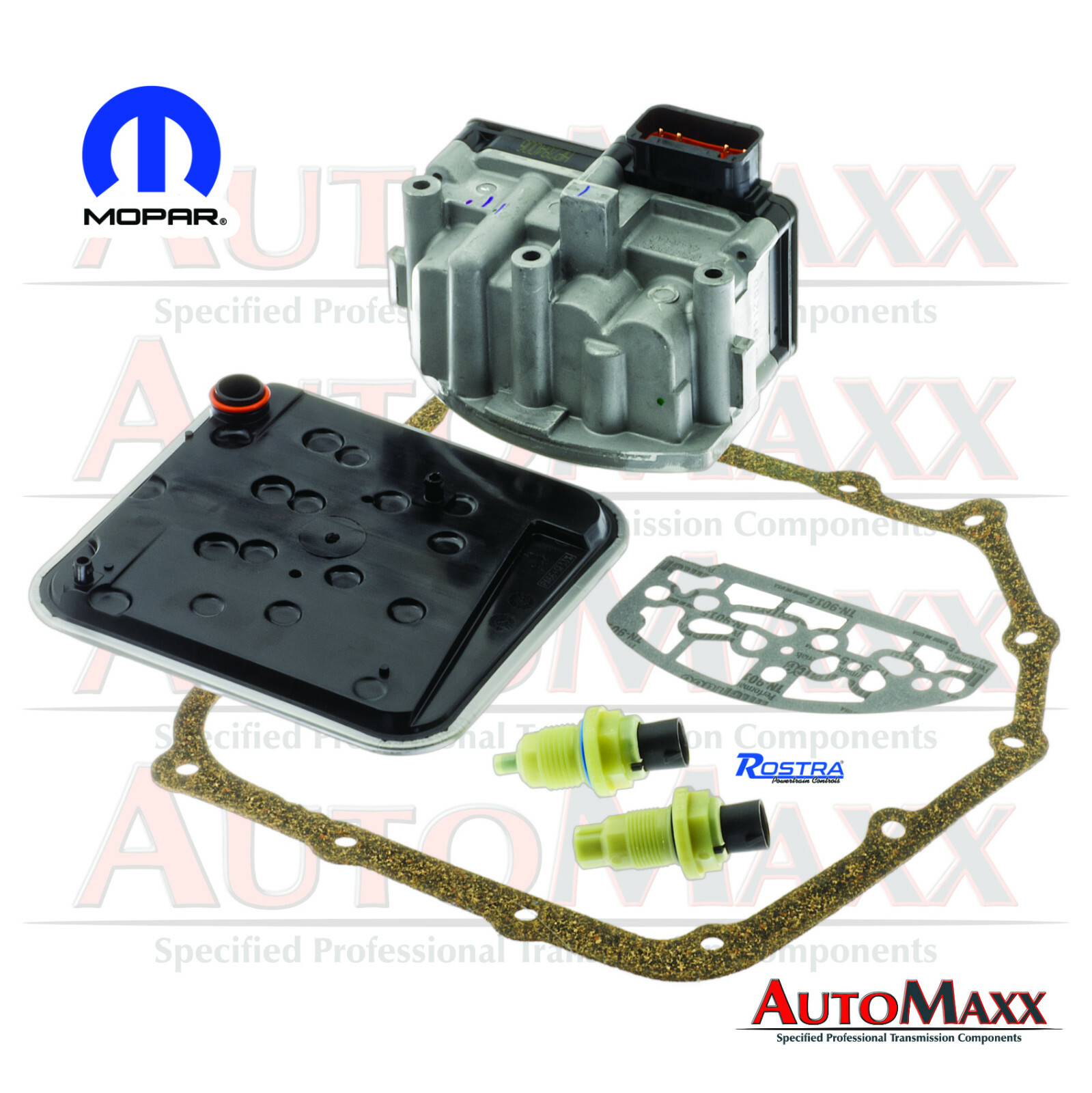 A604 41TE Shift Solenoid Block OEM with Filter Kit & Input Output Speed Sensors