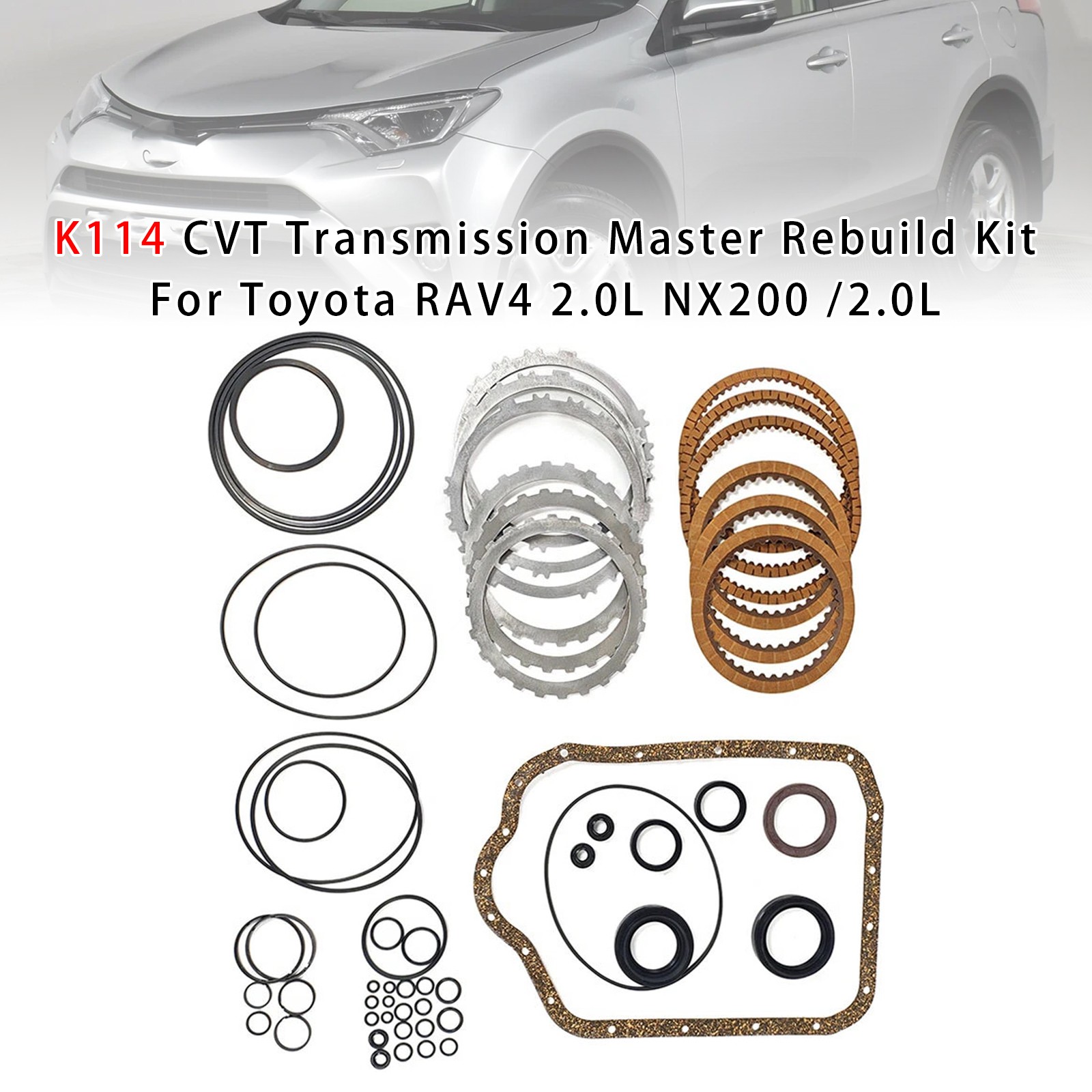 K114 CVT Transmission Master Rebuild Kit For Toyota RAV4 2.0L NX200 /2.0L