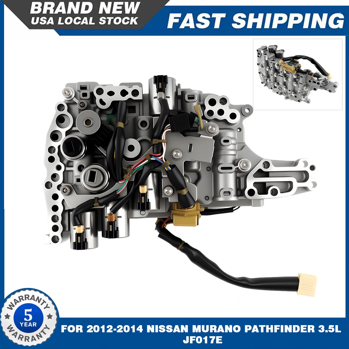 CVT Transmission Valve Body /w Solenoids Fit 2012-2014 Nissan Murano/Pathfinder