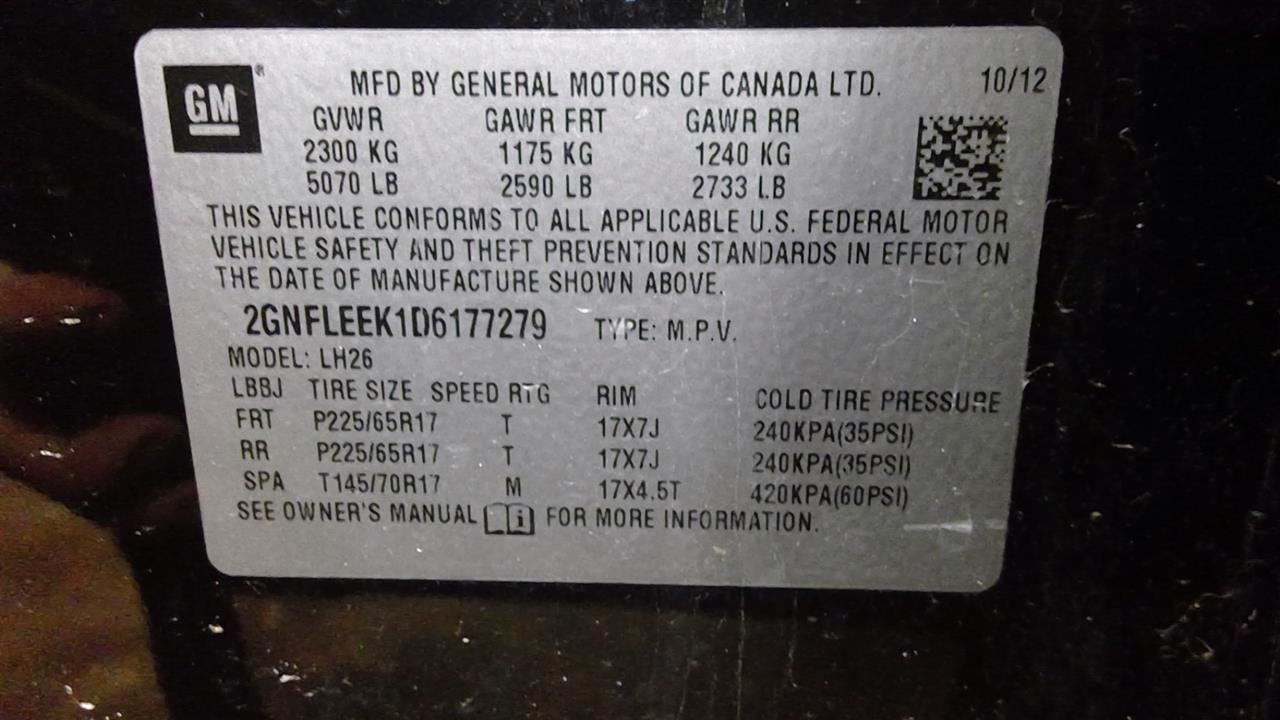 Automatic Transmission AWD 2.4L Fits 13 EQUINOX 910017