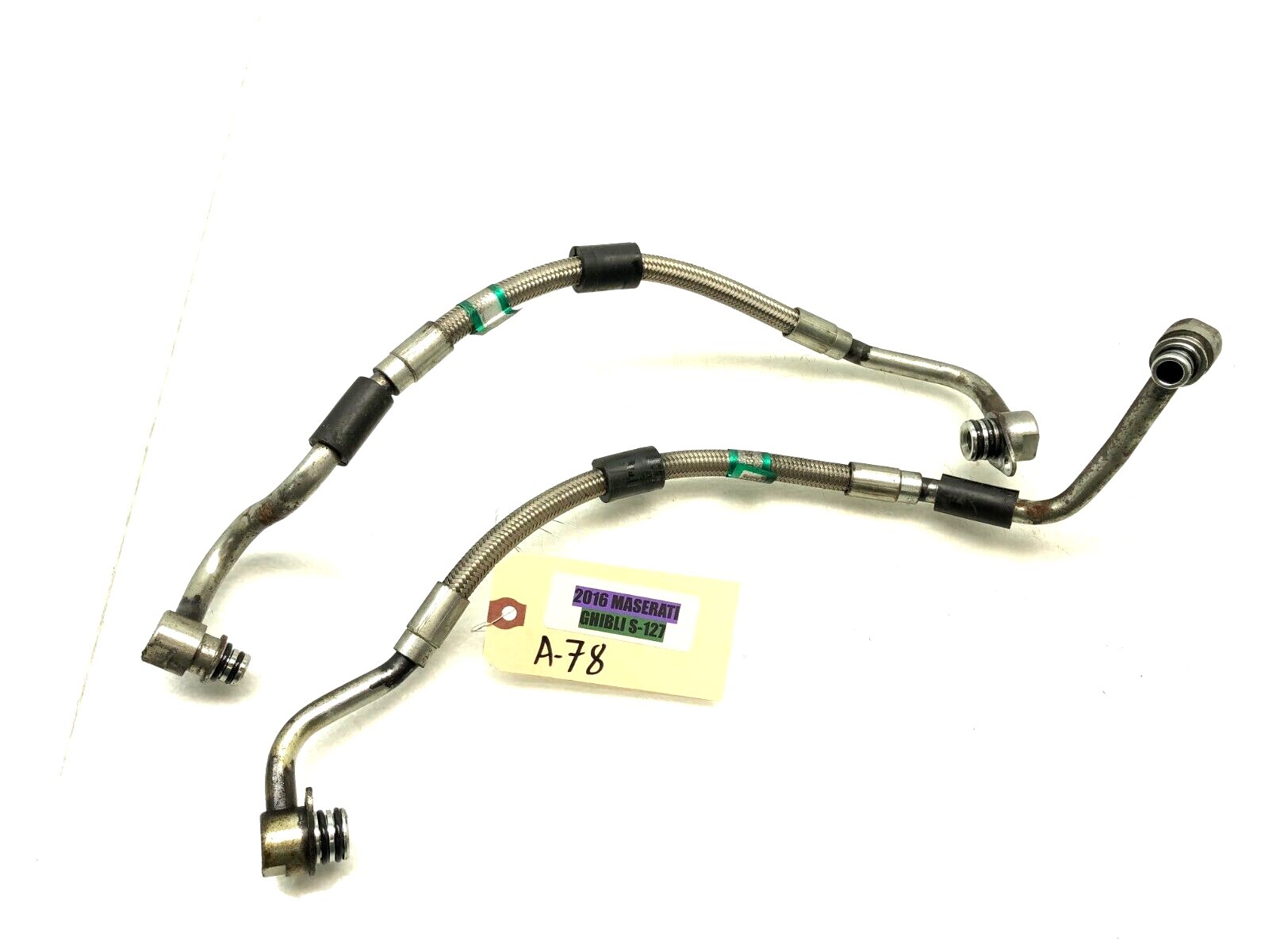 2014-2017 MASERATI GHIBLI S TRANSMISSION OIL COOLER HEAT EXCHANGER LINES OEM