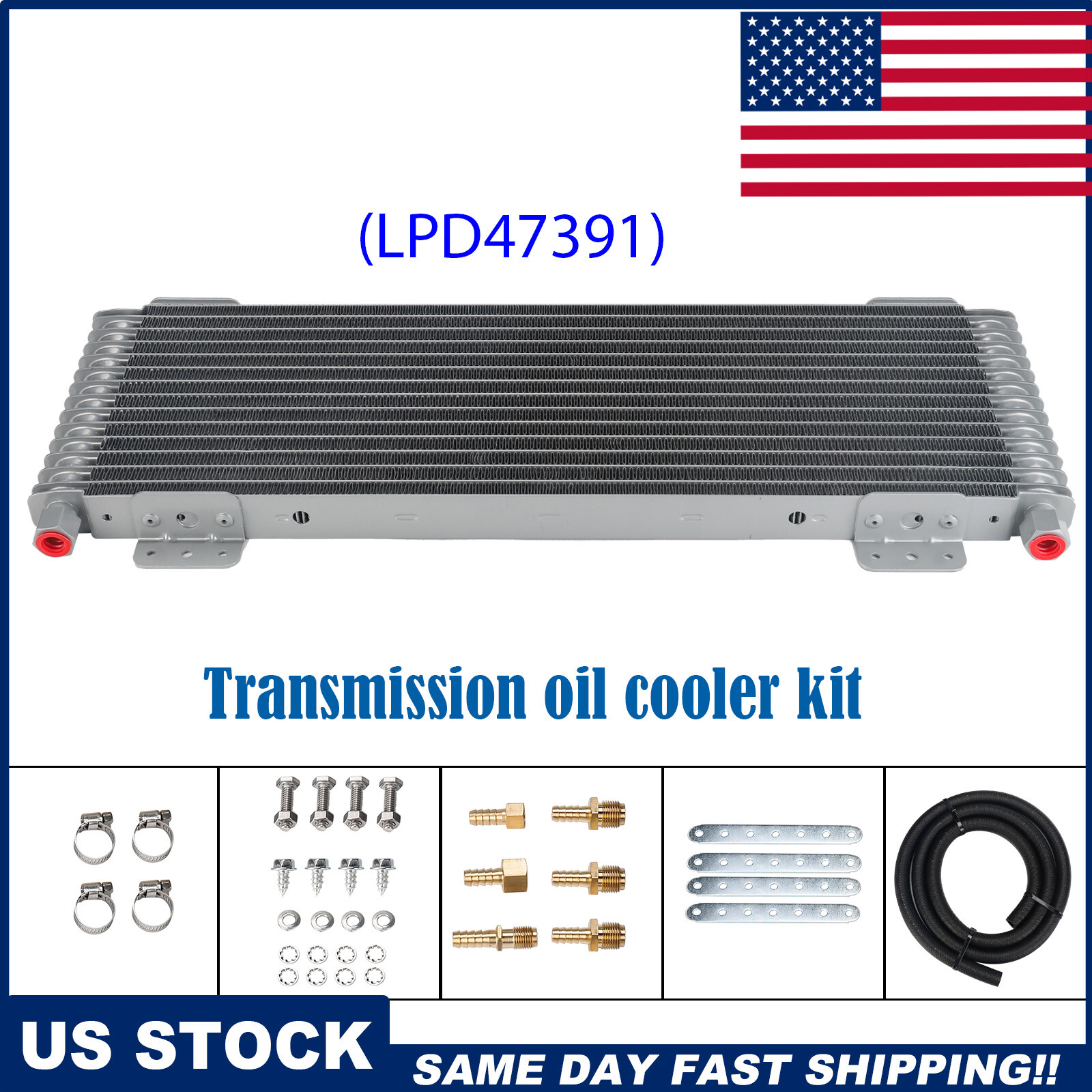 For Tru-Cool LPD47391 40,000 40k GVW Transmission Oil Cooler Low-Pressure Drop