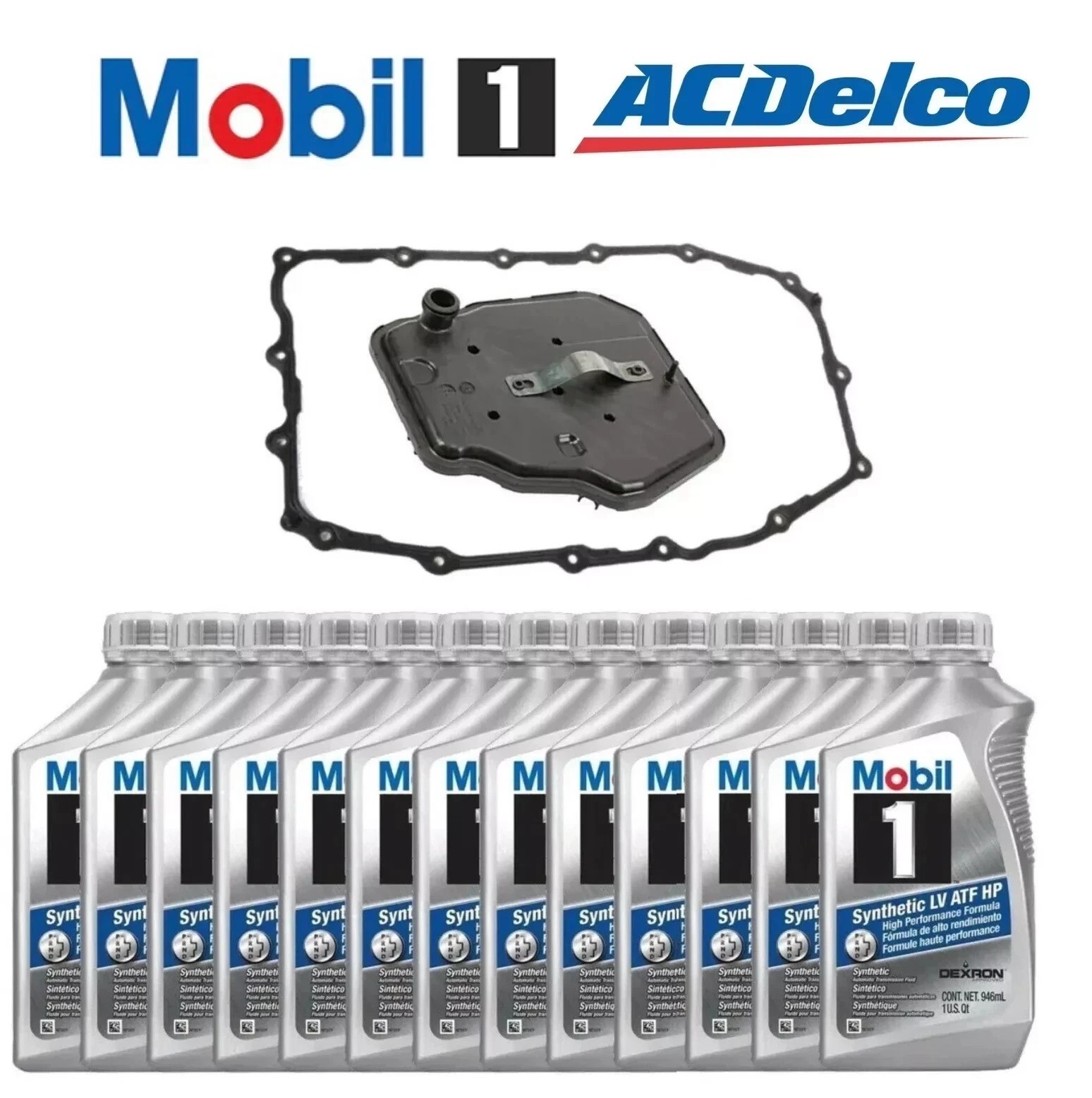 New GM / ACDelco 8L90 Transmission Service Kit Mobil1 For 15+ Chevy GMC Truck SU