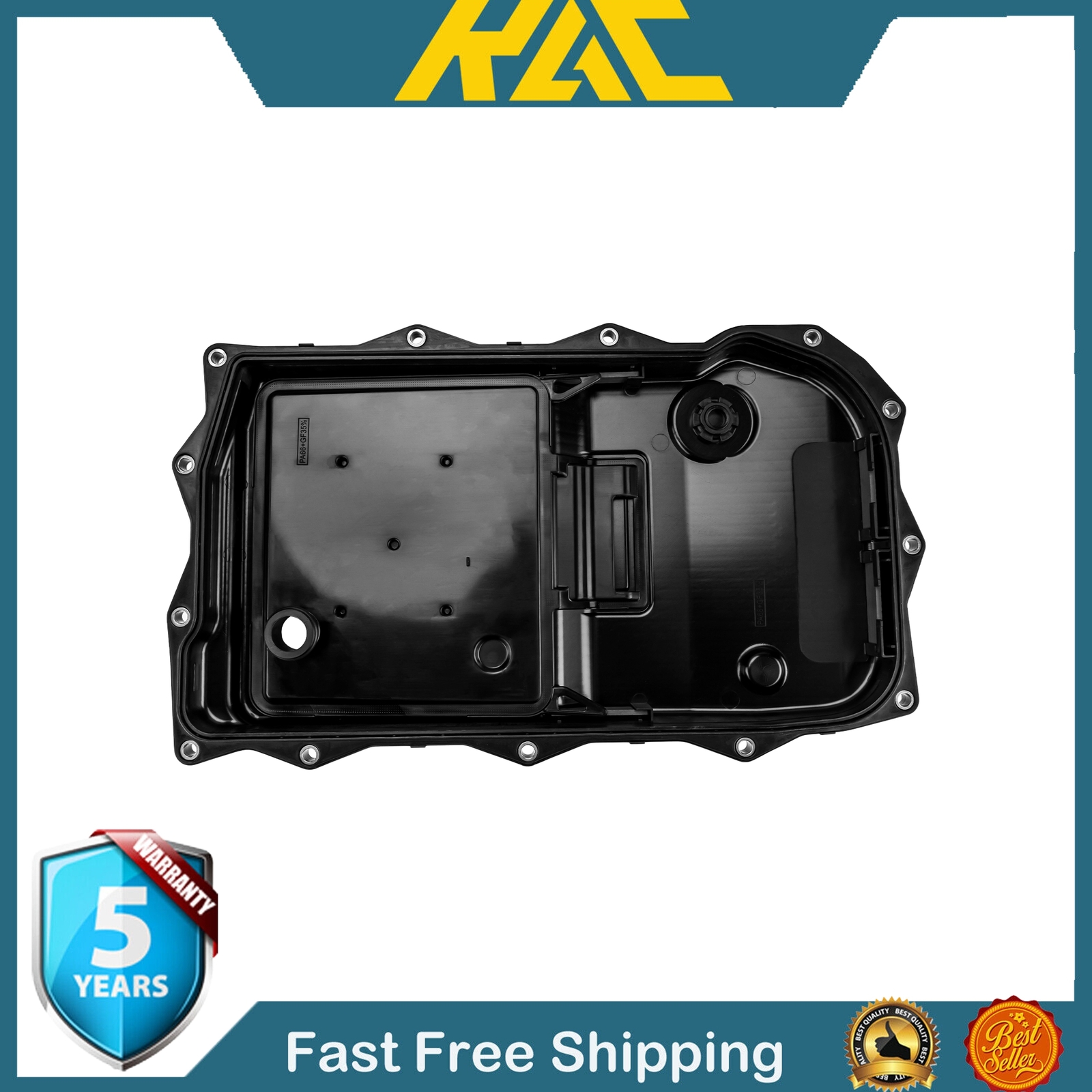 1PC Transmission Oil Pan Black for 2014-2021 Jeep Grand Cherokee; Dodge Durango