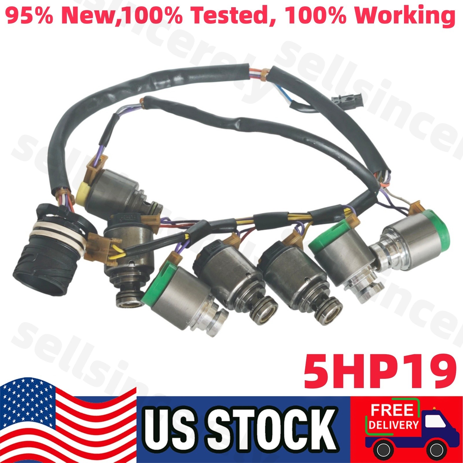 5HP19 Transmission Solenoids Kit w/ Internal Harness for VW Prosche Audi A4 A6