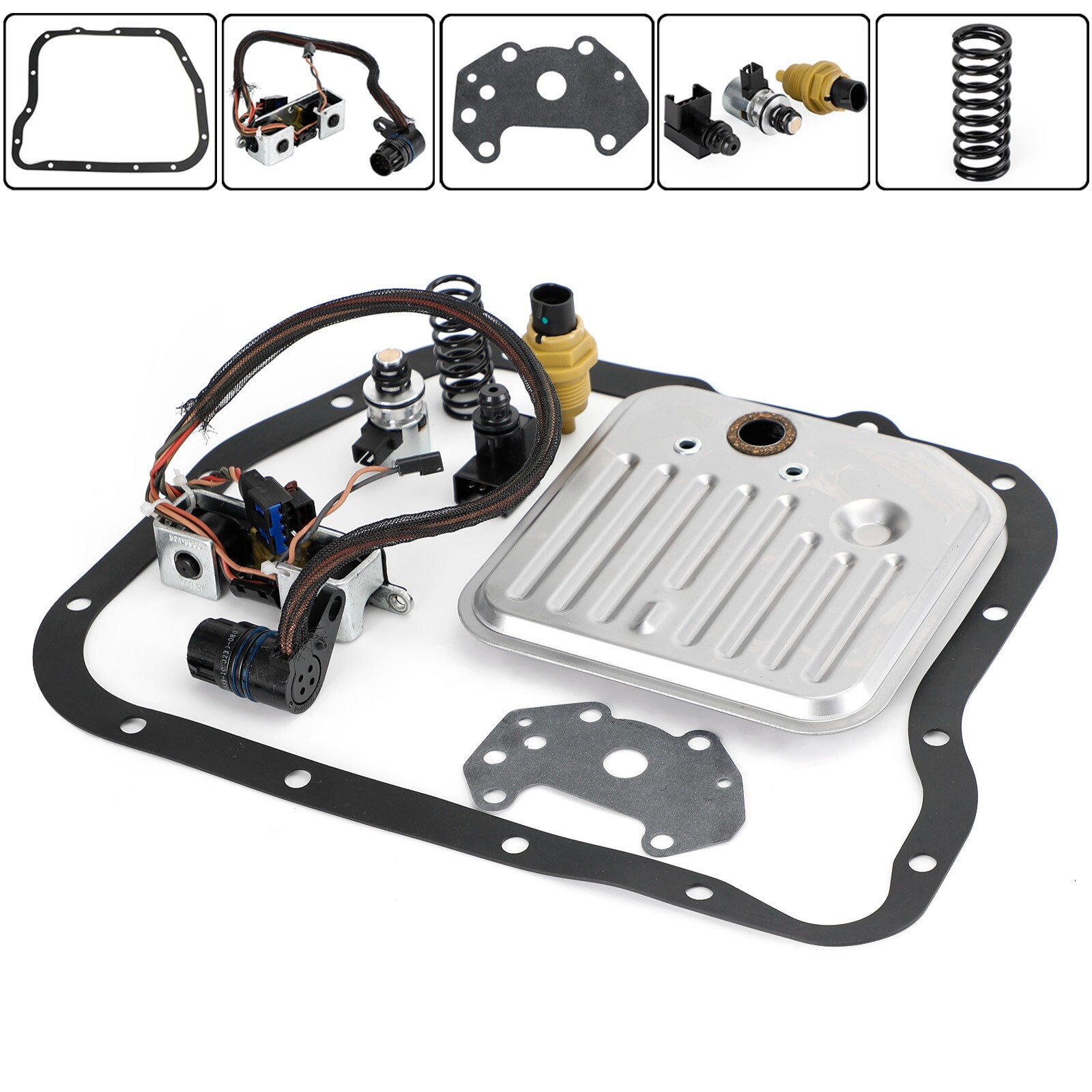 A518 46RE 48RE Transmission Filter Kit w/ Solenoid +Sensor Set 2000-Up H0