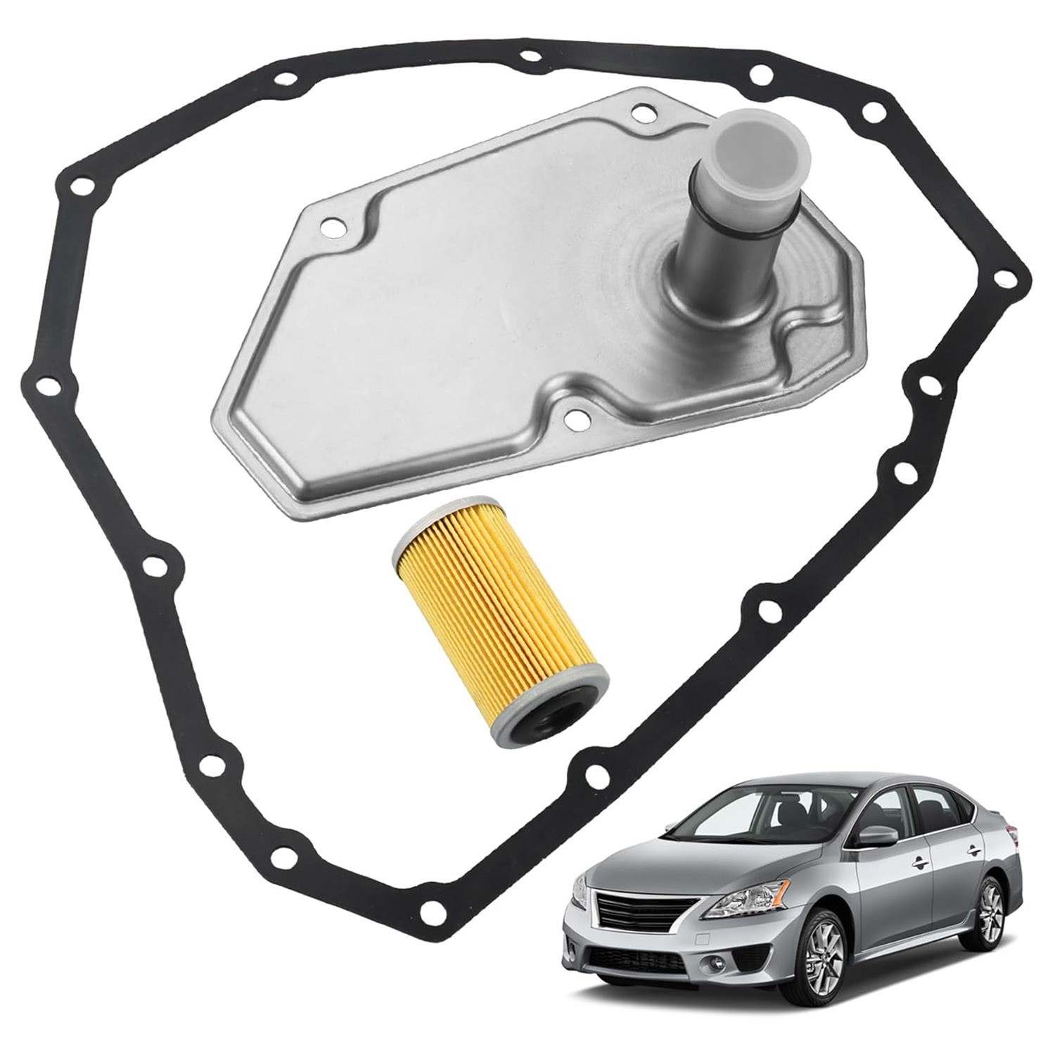 33010-JF015 Transmission Filter with Pan Gasket Fit 12-19 Nissan Sentra Versa