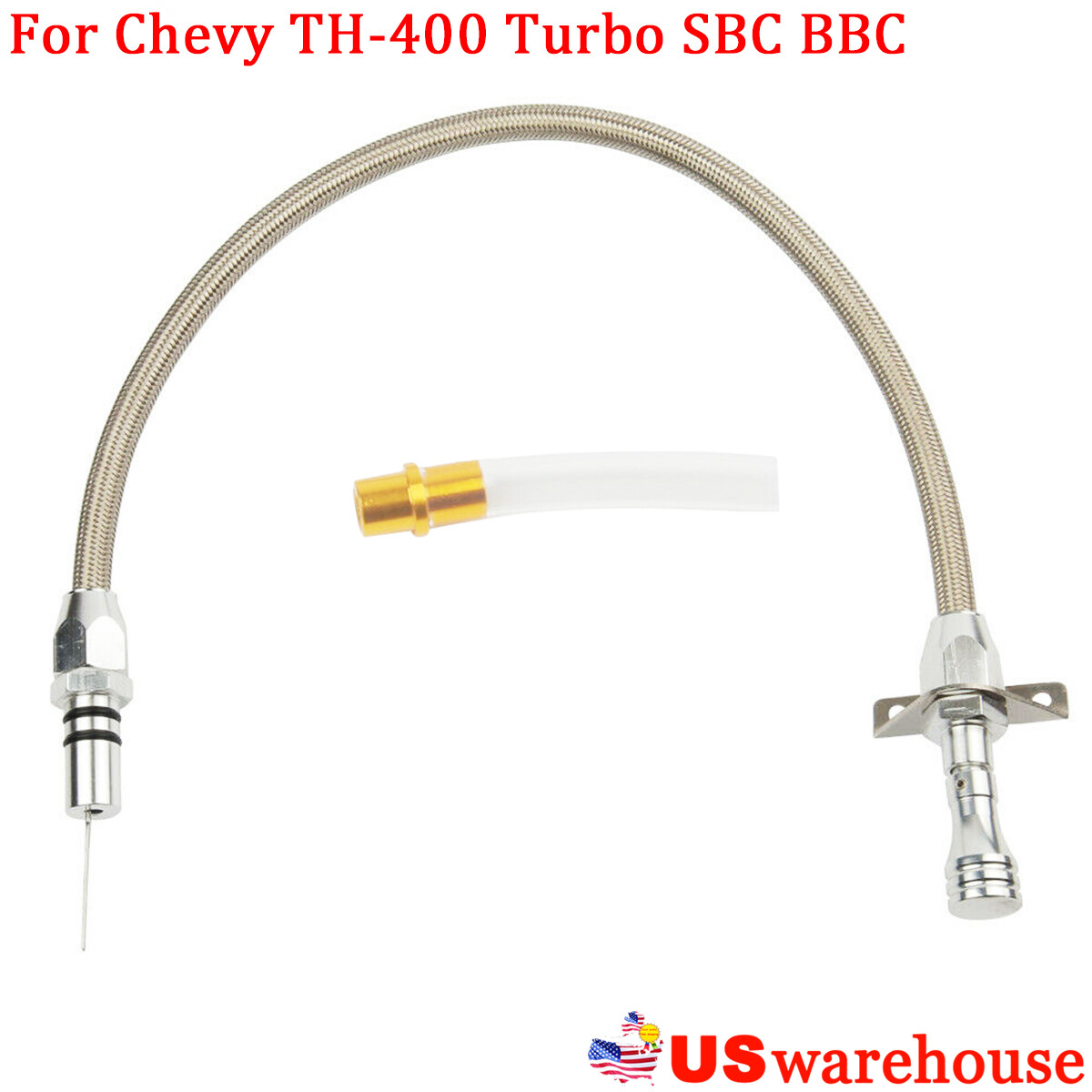 Racing Flexible Stainless Transmission Dipstick GM For Chevy TH-400 Turbo SBC SL