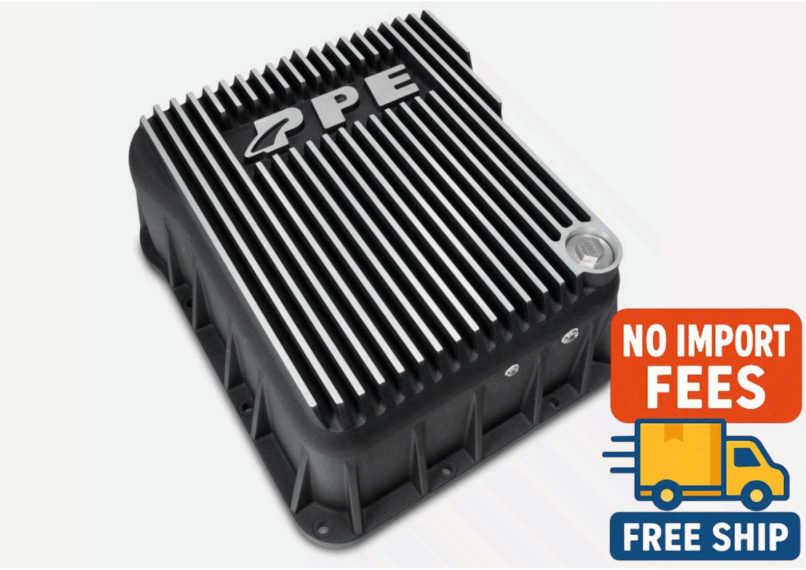 PPE Deep Brushed Transmission Pan W/ Filter For 01-19 GM 6.6L Duramax Diesel