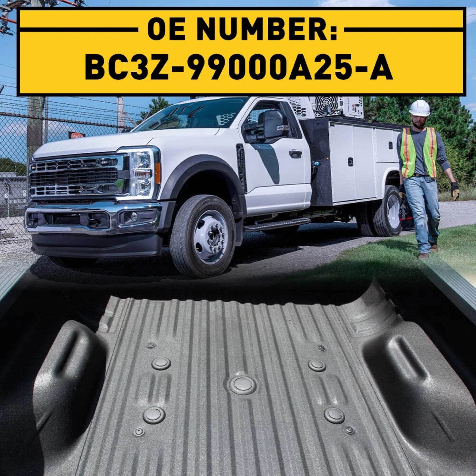 BC3Z99000A25A 5th Wheel Hitch Puck Cover Plug Trim Ring Kit For Ford Super Duty
