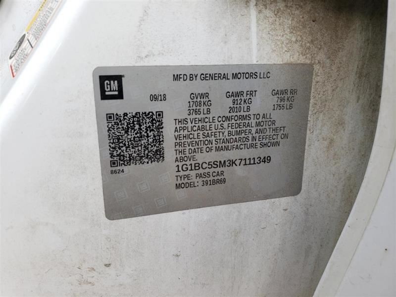 Automatic Transmission Gasoline Fits 19 CRUZE 871422