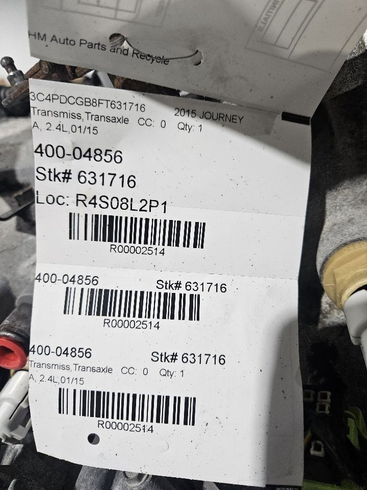 2013-2017 Dodge Journey Automatic Transmission 2.4L FWD 6 Speed Auto-Stick