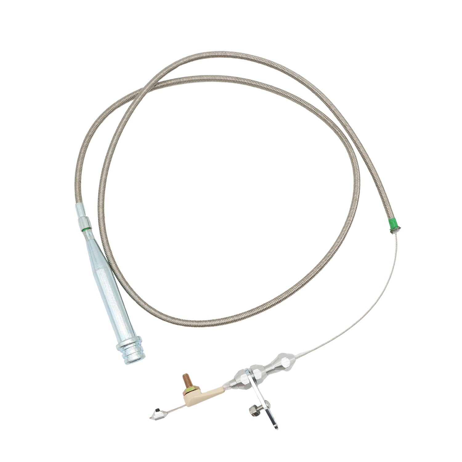 STAINLESS BRAIDED KICKDOWN CABLE FOR GM 350 TH350 TRANSMISSION DETENT