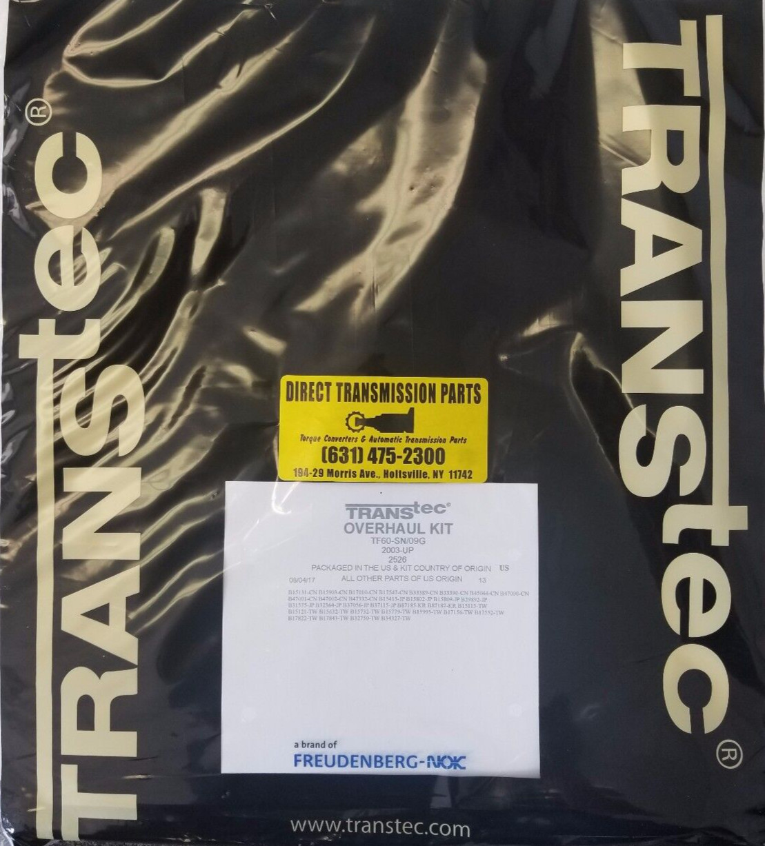 A6LF1 A6LF2 A6LF3 6-Sp Overhaul Rebuild Kit W/O Piston 2009-2012 Hyundai Azera