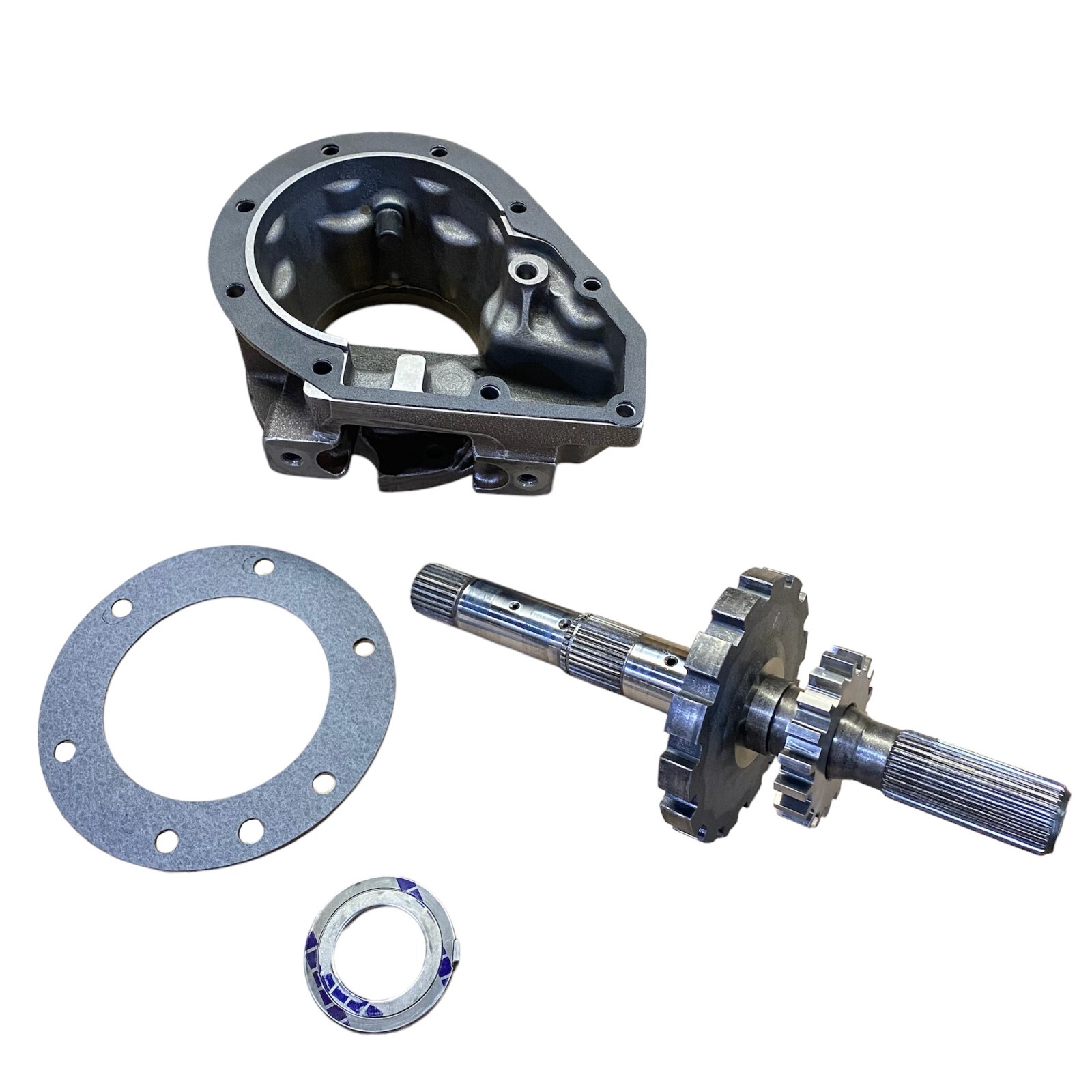 4R100 Ford 4X4 Cast Iron Tail Housing & Output Shaft with Gaskets and Bearing