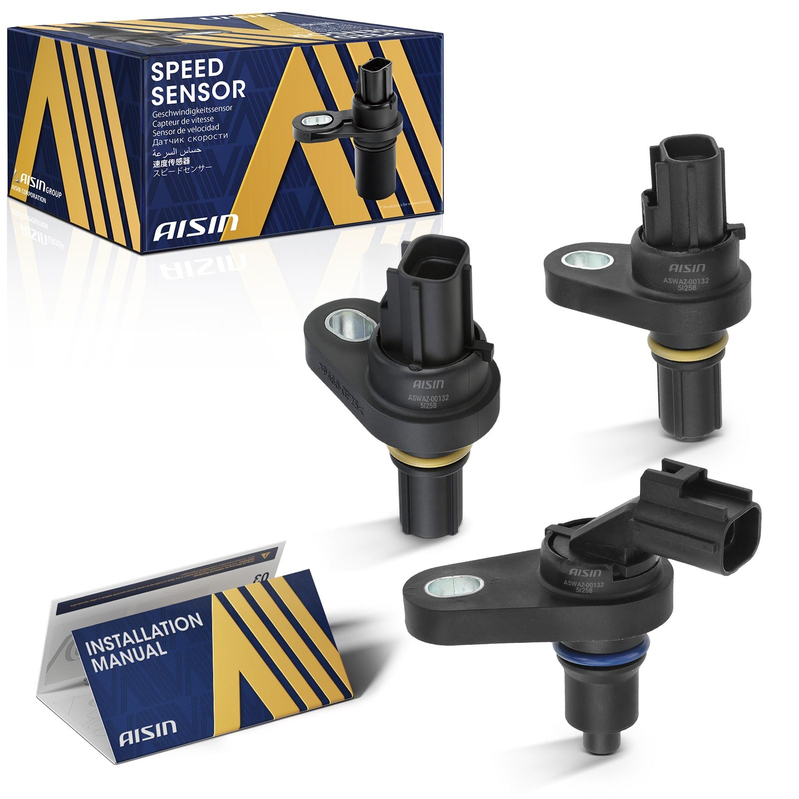 AISIN Qty(3) Speed Sensors for Chrysler 200 Pacifica Dodge Avenger 2007-2017