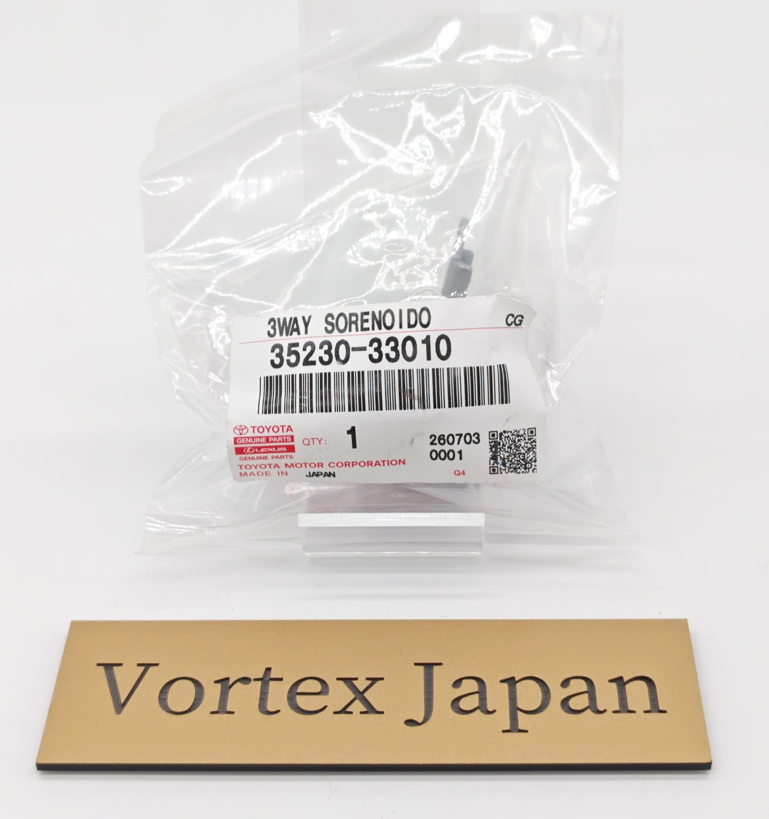 TOYOTA 35230-33010 LEXUS Genuine Solenoid Assy OEM New from Japan
