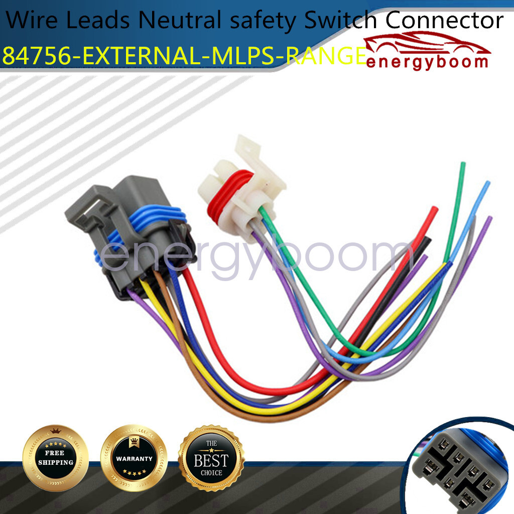2PCS Neutral Safety Switch Connector 7PIN & 4PIN For GMC Chevy 4L60E 4L80E 4L65E