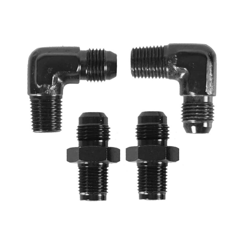 For GM 4L60E 4L65E TH350 TH400 Automatic Transmission Cooler 6AN Hose Line Kit