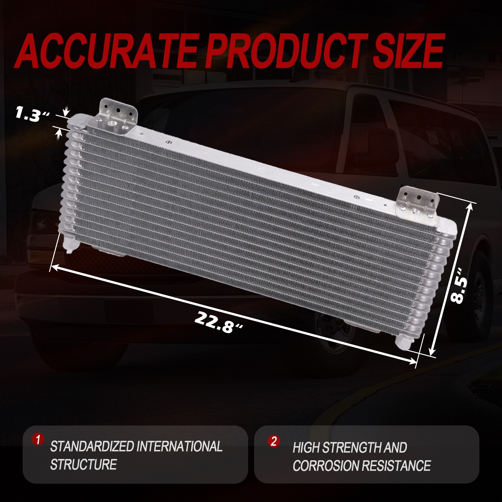 Tru Cool 40K Transmission Oil Cooler Low Pressure Drop GVW Max 40000 LPD47391