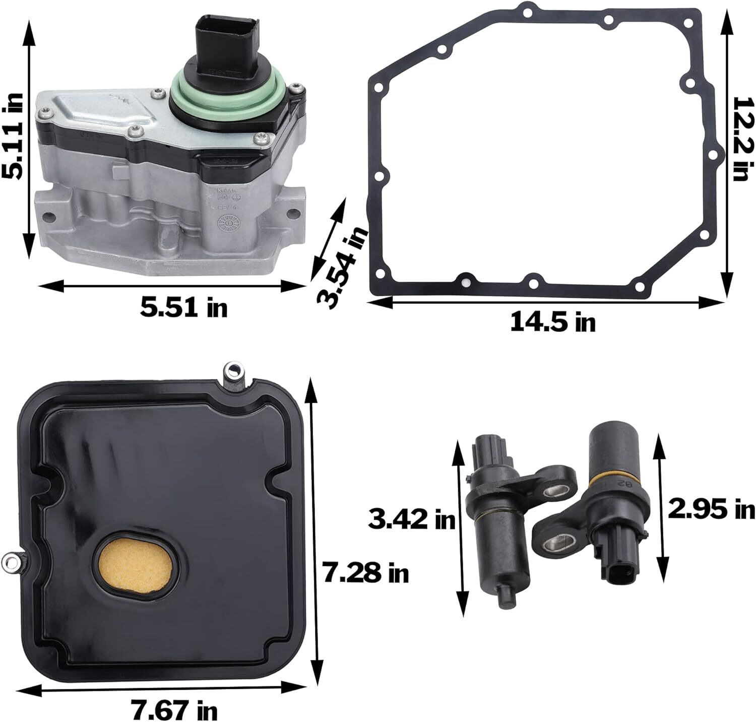42RLE Transmission Solenoid Block Pack Kit Fits For Chrysler Dodge Jeep Liberty