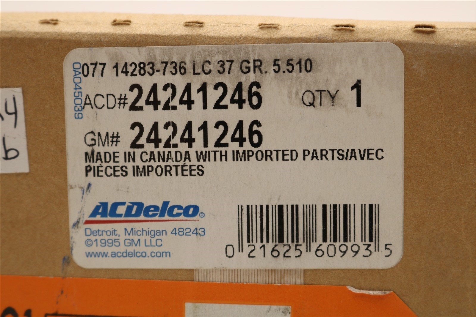 NEW ACDelco Auto Trans Output Sun Gear Hub 36 Teeth 24241246 Buick Chevy 2009-18
