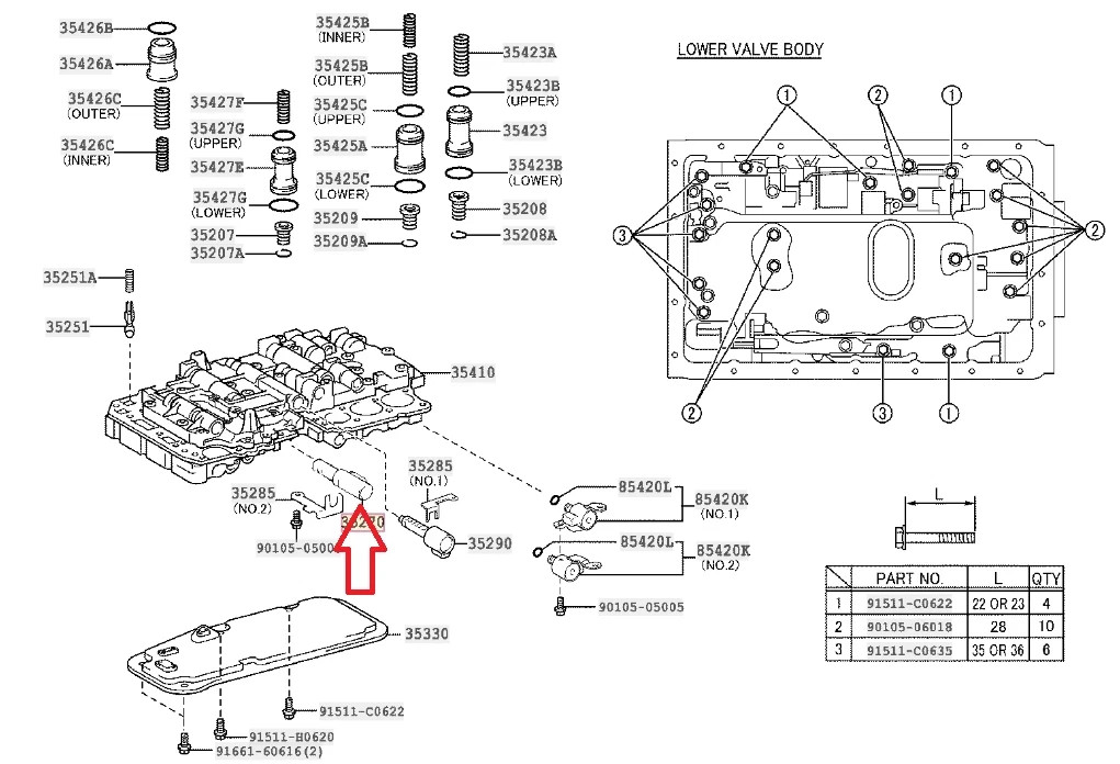 Toyota Automatic Transmission Shift Solenoid For 05-16 Tacoma 4Runner SC300 OEM